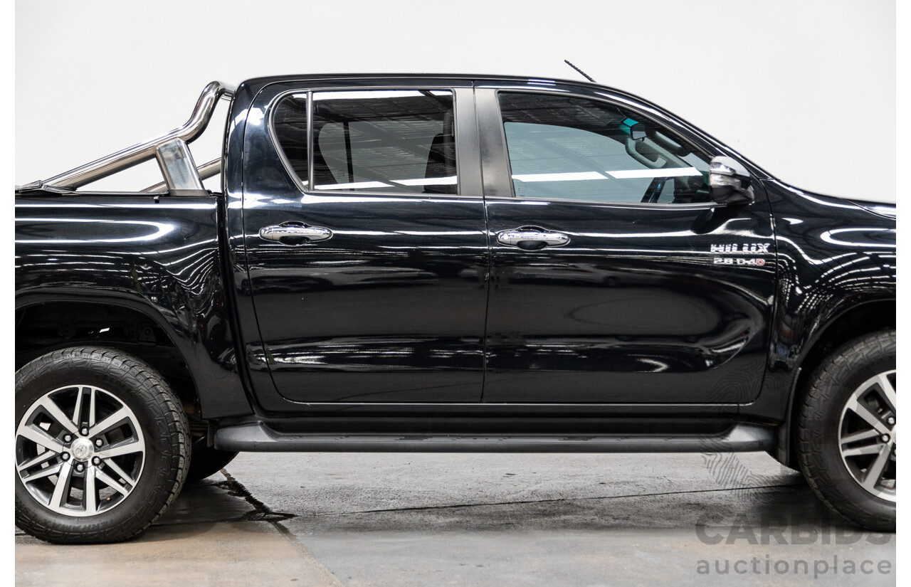 07/2017 Toyota Hilux SR5 (4x4) N80 GUN126R Dual Cab Eclipse Black Turbo Diesel 2.8L
