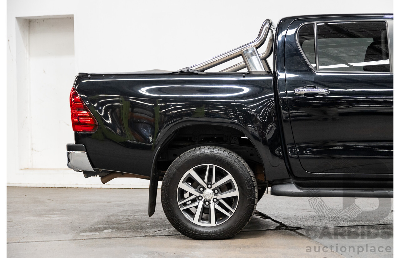 07/2017 Toyota Hilux SR5 (4x4) N80 GUN126R Dual Cab Eclipse Black Turbo Diesel 2.8L