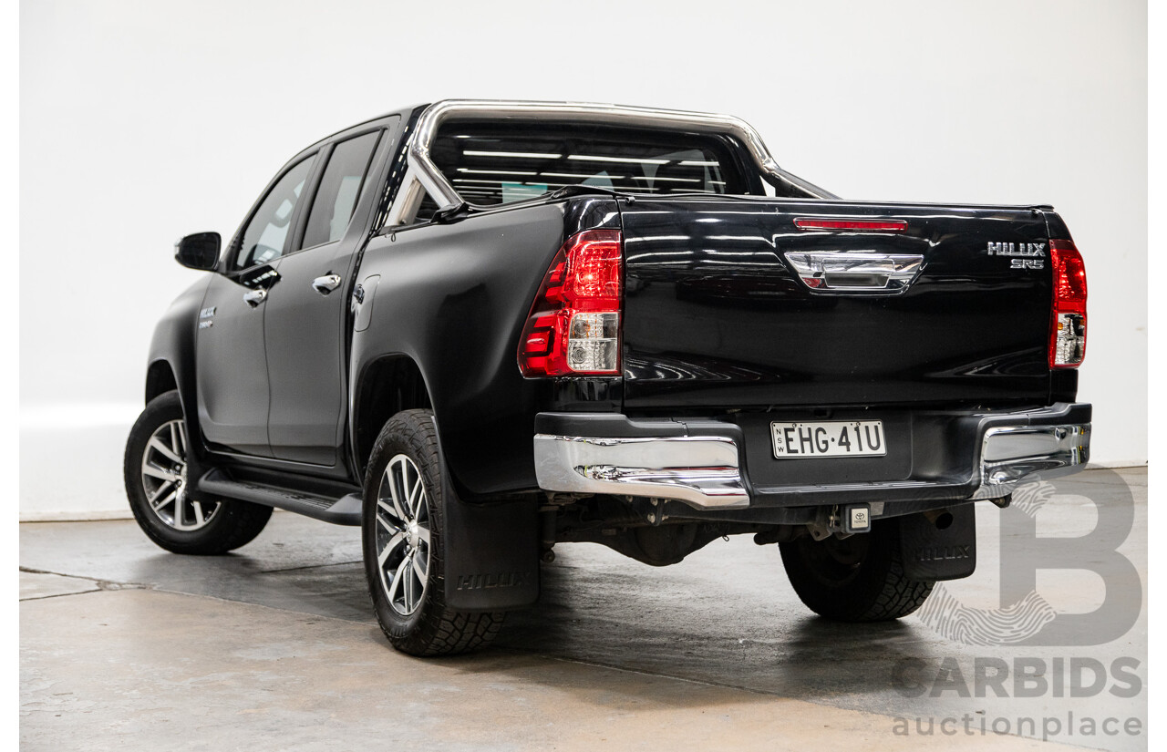 07/2017 Toyota Hilux SR5 (4x4) N80 GUN126R Dual Cab Eclipse Black Turbo Diesel 2.8L
