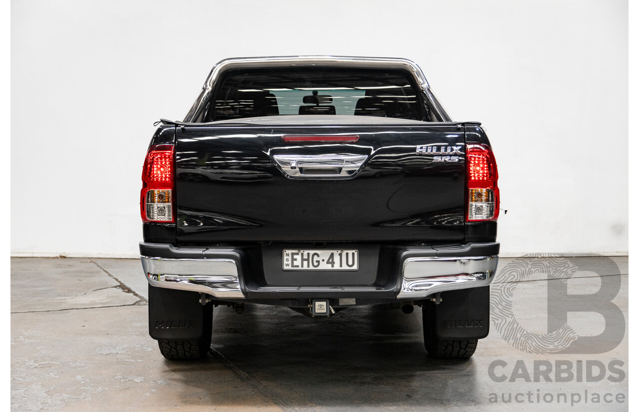 07/2017 Toyota Hilux SR5 (4x4) N80 GUN126R Dual Cab Eclipse Black Turbo Diesel 2.8L