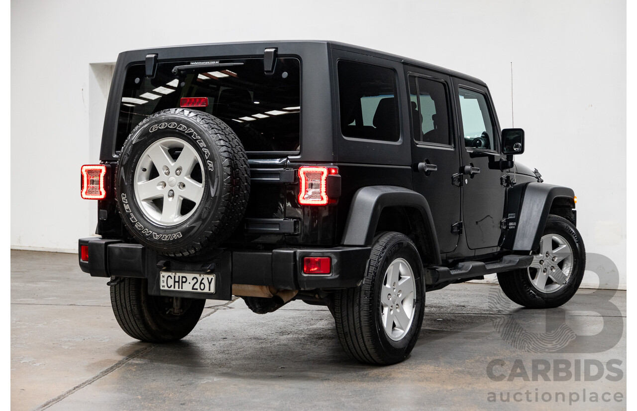 7/2012 Jeep Wrangler Unlimited Sport (4x4) JK MY13 4d Hardtop Dark Green 3.6L