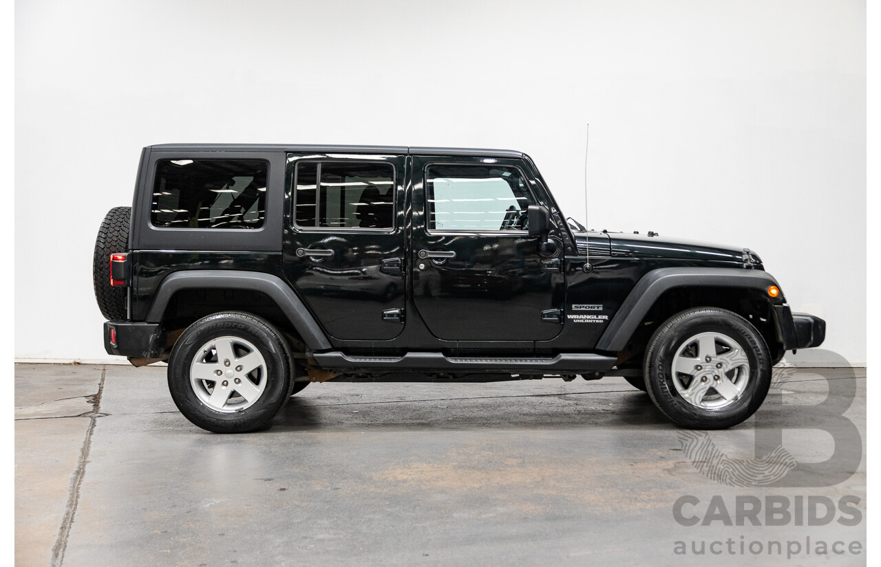 7/2012 Jeep Wrangler Unlimited Sport (4x4) JK MY13 4d Hardtop Dark Green 3.6L