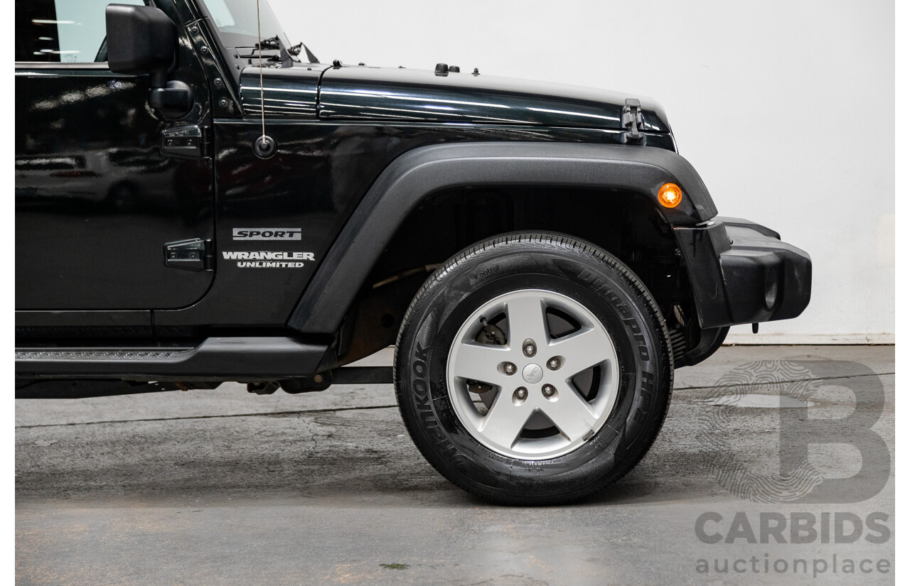 7/2012 Jeep Wrangler Unlimited Sport (4x4) JK MY13 4d Hardtop Dark Green 3.6L