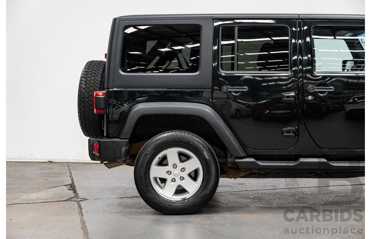 7/2012 Jeep Wrangler Unlimited Sport (4x4) JK MY13 4d Hardtop Dark Green 3.6L