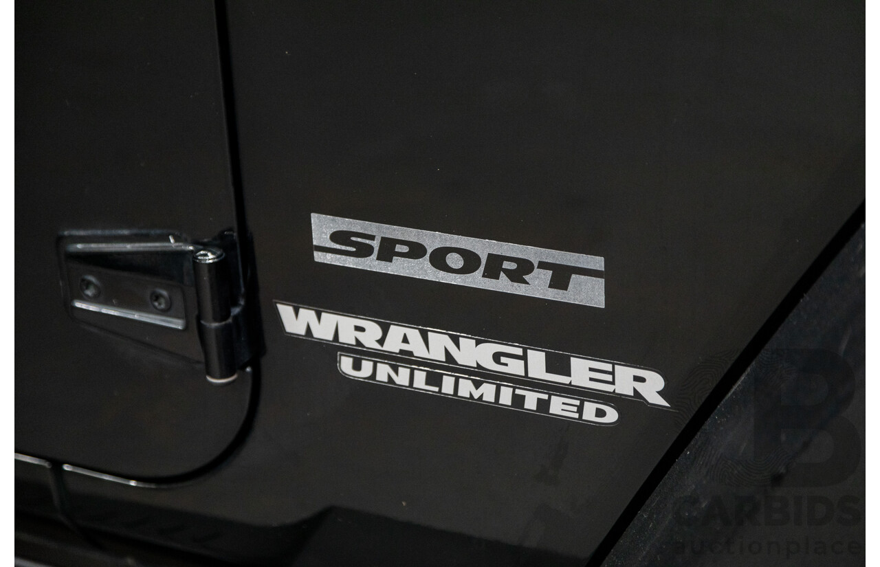 7/2012 Jeep Wrangler Unlimited Sport (4x4) JK MY13 4d Hardtop Dark Green 3.6L