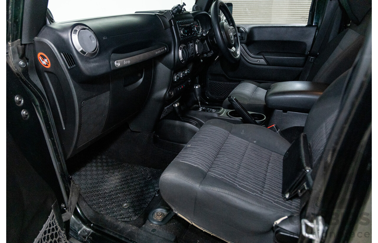 7/2012 Jeep Wrangler Unlimited Sport (4x4) JK MY13 4d Hardtop Dark Green 3.6L