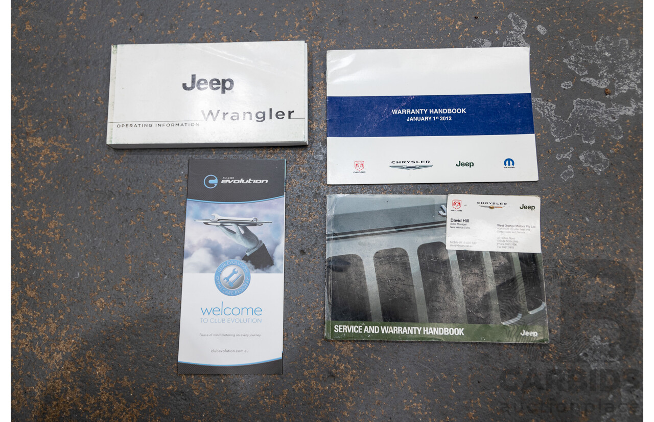 7/2012 Jeep Wrangler Unlimited Sport (4x4) JK MY13 4d Hardtop Dark Green 3.6L