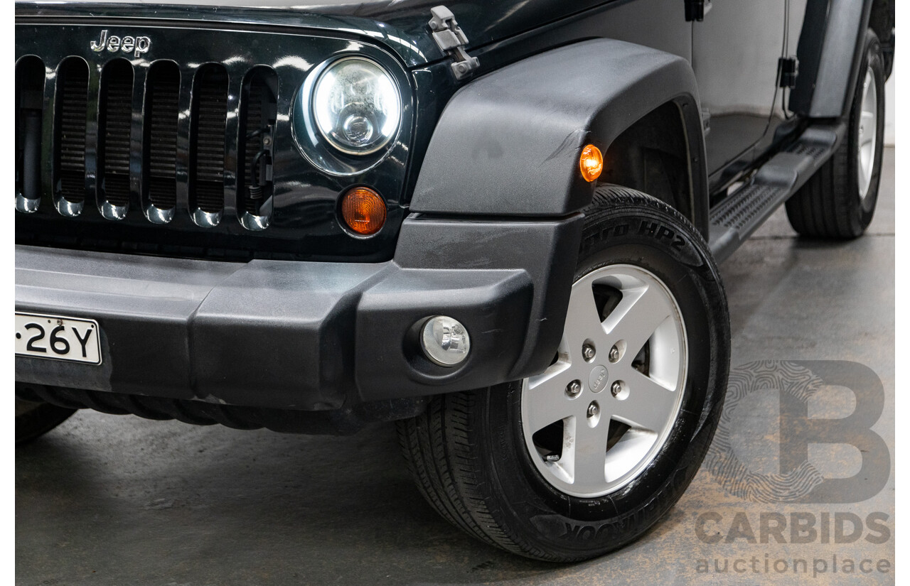 7/2012 Jeep Wrangler Unlimited Sport (4x4) JK MY13 4d Hardtop Dark Green 3.6L