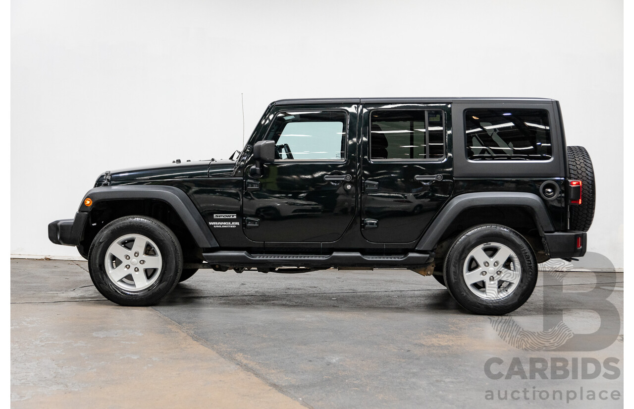 7/2012 Jeep Wrangler Unlimited Sport (4x4) JK MY13 4d Hardtop Dark Green 3.6L