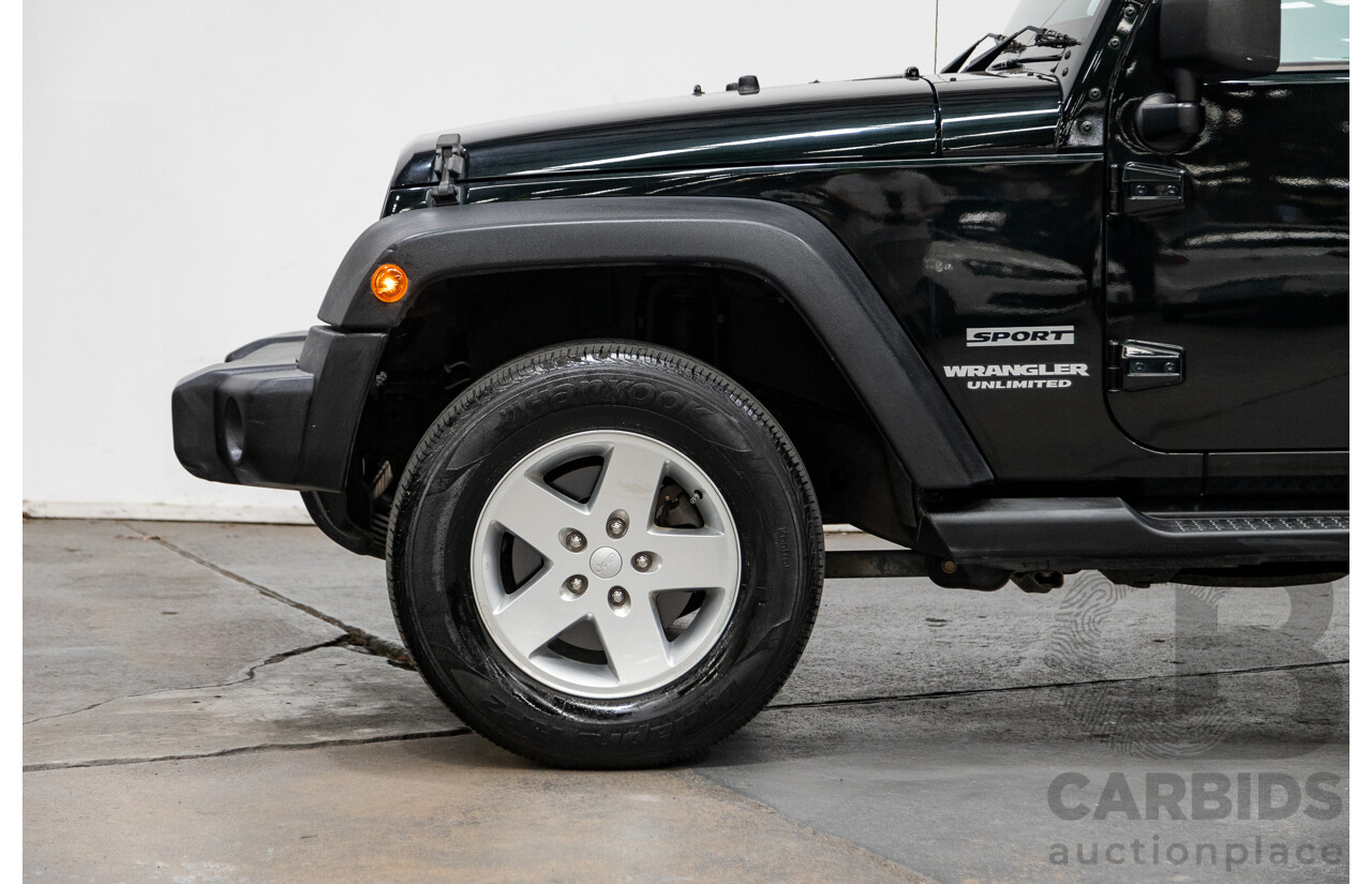 7/2012 Jeep Wrangler Unlimited Sport (4x4) JK MY13 4d Hardtop Dark Green 3.6L