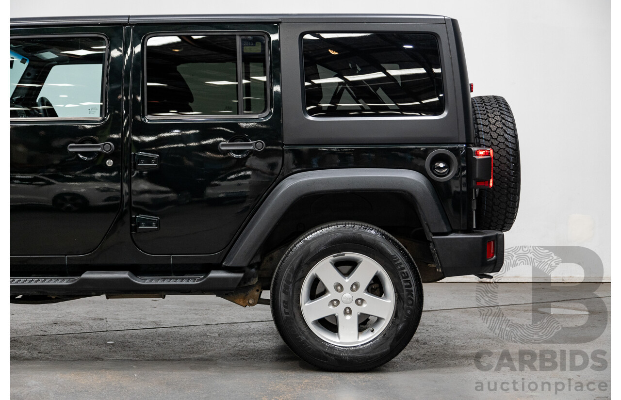 7/2012 Jeep Wrangler Unlimited Sport (4x4) JK MY13 4d Hardtop Dark Green 3.6L