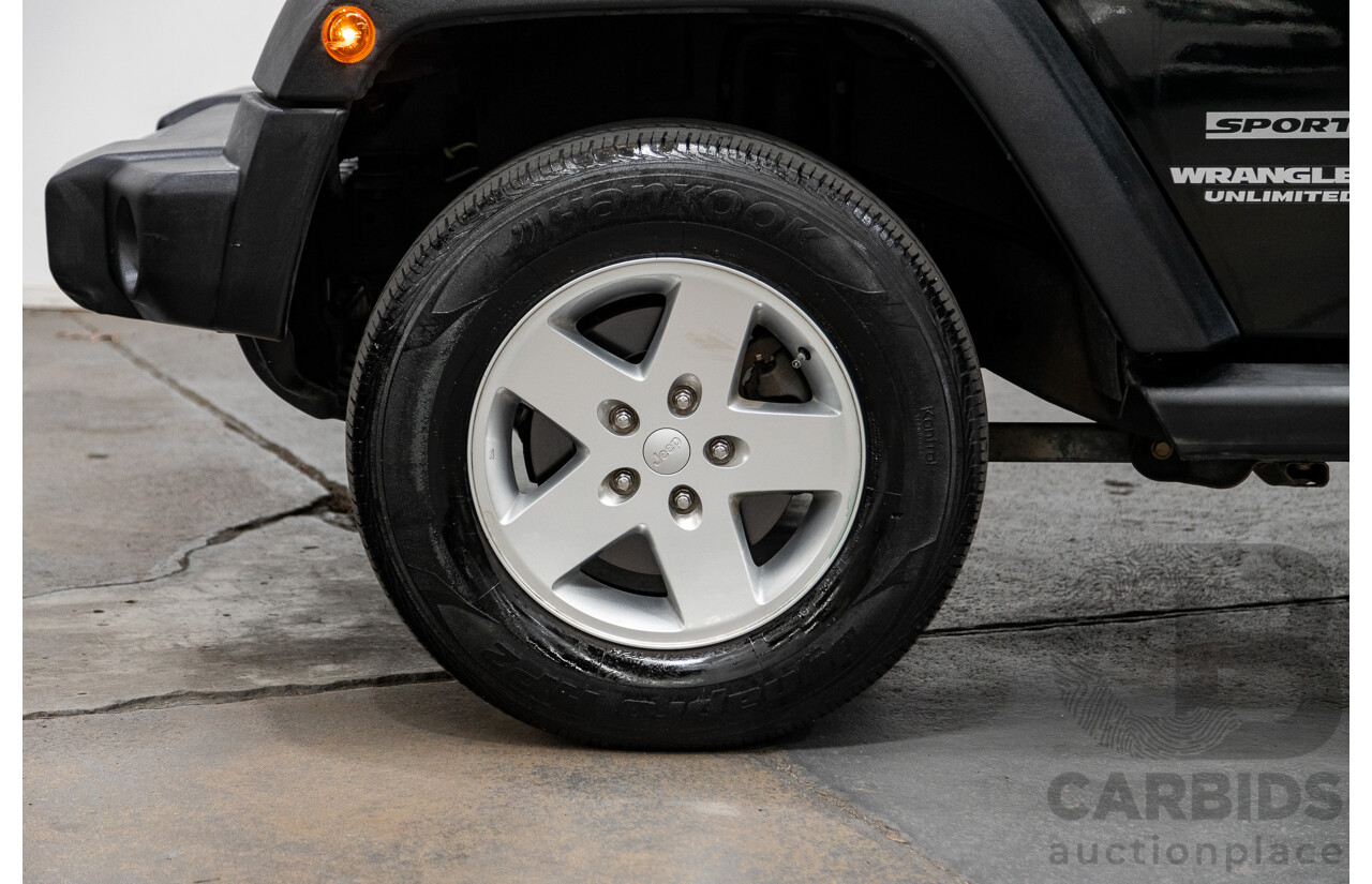 7/2012 Jeep Wrangler Unlimited Sport (4x4) JK MY13 4d Hardtop Dark Green 3.6L