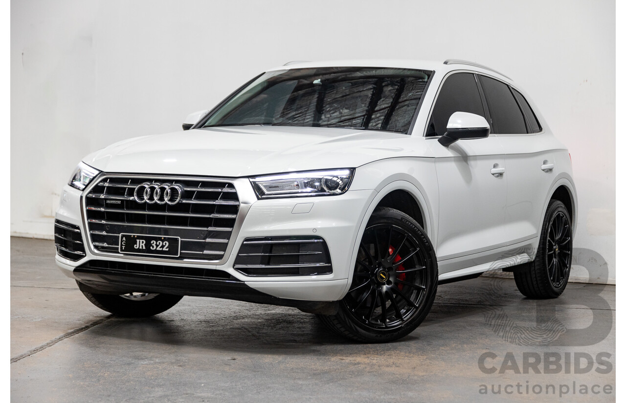 01/2019 Audi Q5 40 TDI QUATTRO DESIGN (AWD) FY MY19 4D Wagon Glacier White Turbo Diesel 2.0L