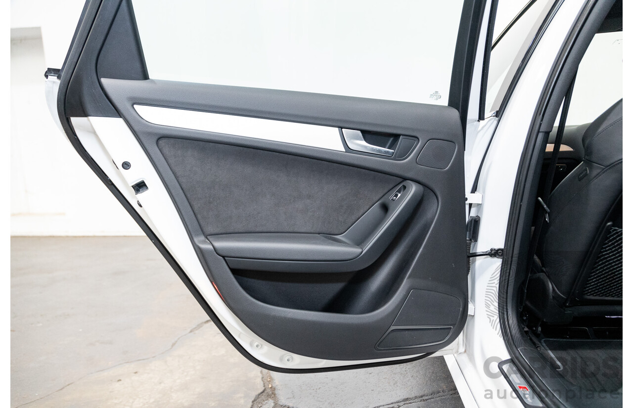 12/2015 Audi A4 2.0 TFSI S-Line Quattro (AWD) B8 (8K) 4d Sedan Ibis White 2.0L Turbo