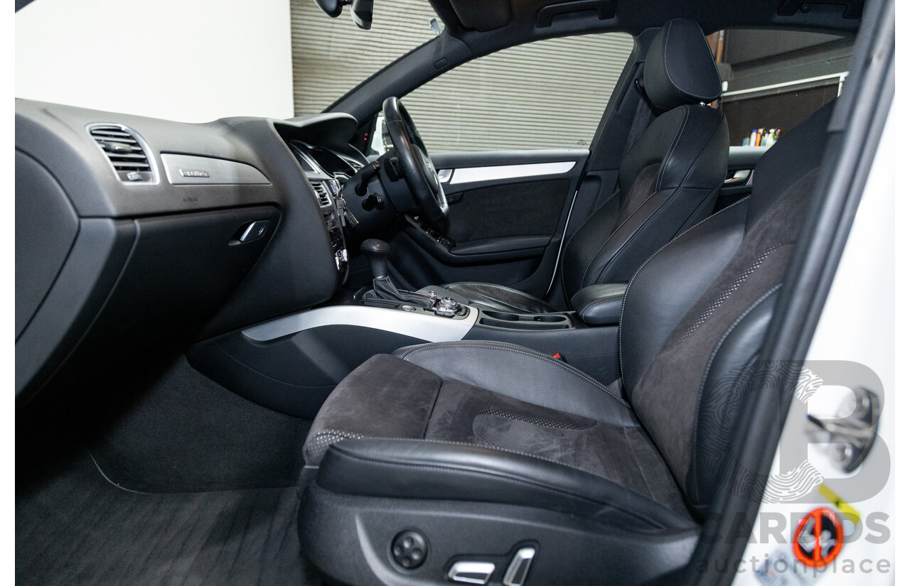 12/2015 Audi A4 2.0 TFSI S-Line Quattro (AWD) B8 (8K) 4d Sedan Ibis White 2.0L Turbo