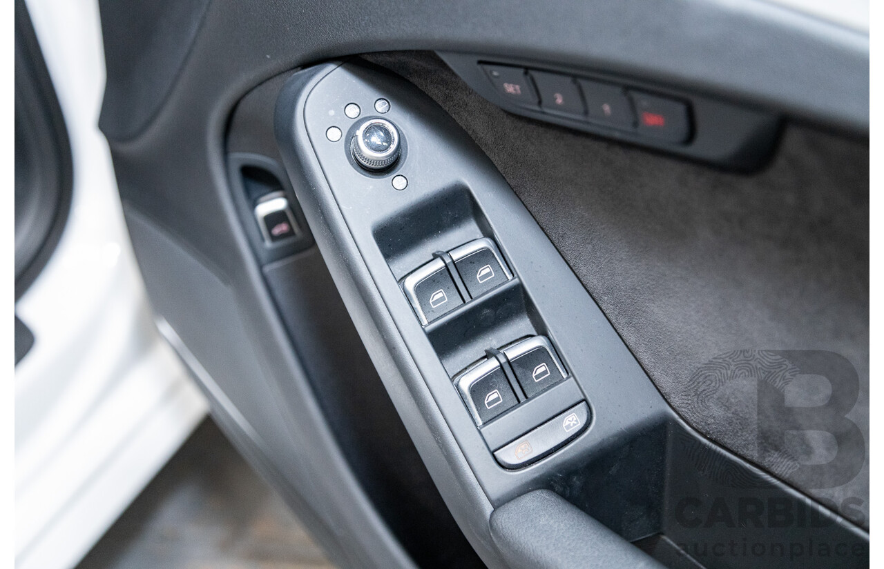 12/2015 Audi A4 2.0 TFSI S-Line Quattro (AWD) B8 (8K) 4d Sedan Ibis White 2.0L Turbo