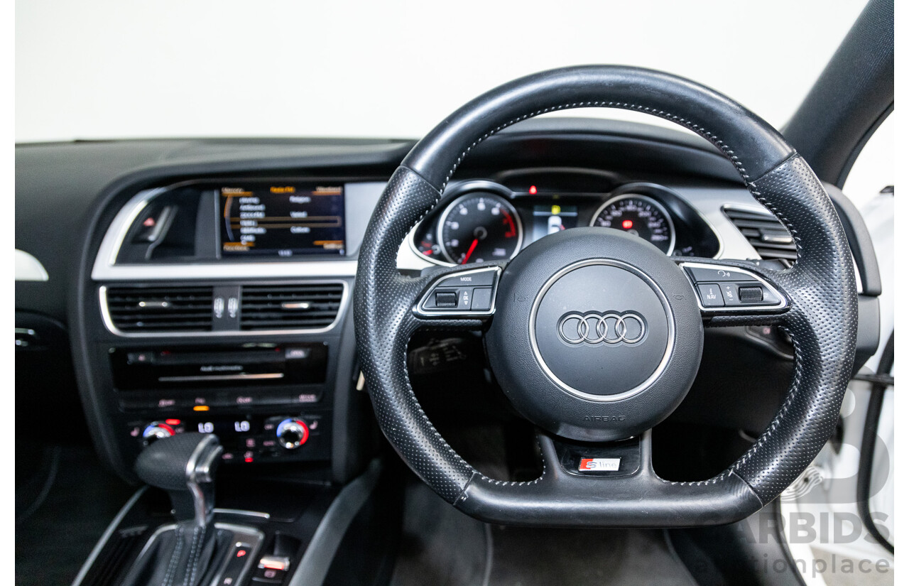 12/2015 Audi A4 2.0 TFSI S-Line Quattro (AWD) B8 (8K) 4d Sedan Ibis White 2.0L Turbo