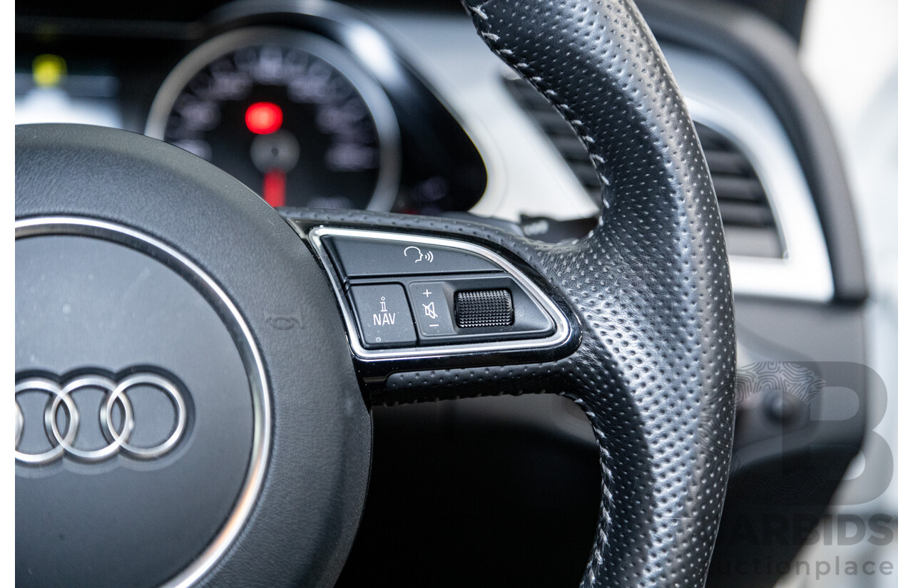 12/2015 Audi A4 2.0 TFSI S-Line Quattro (AWD) B8 (8K) 4d Sedan Ibis White 2.0L Turbo