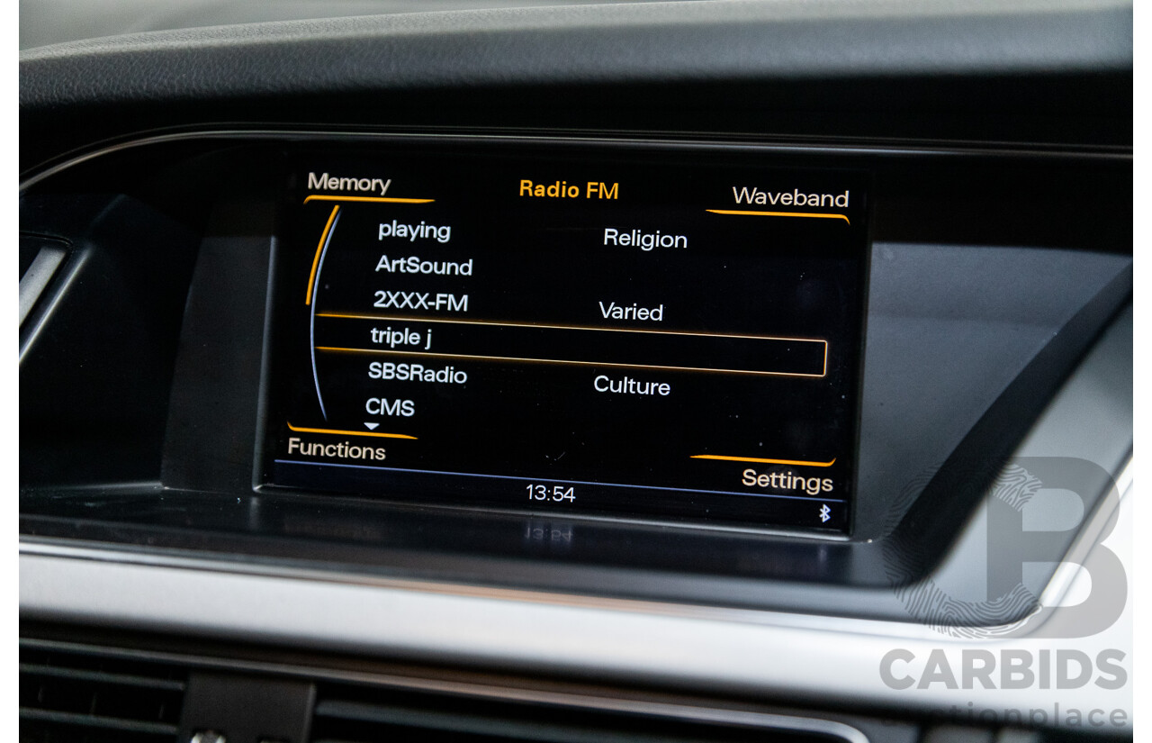 12/2015 Audi A4 2.0 TFSI S-Line Quattro (AWD) B8 (8K) 4d Sedan Ibis White 2.0L Turbo