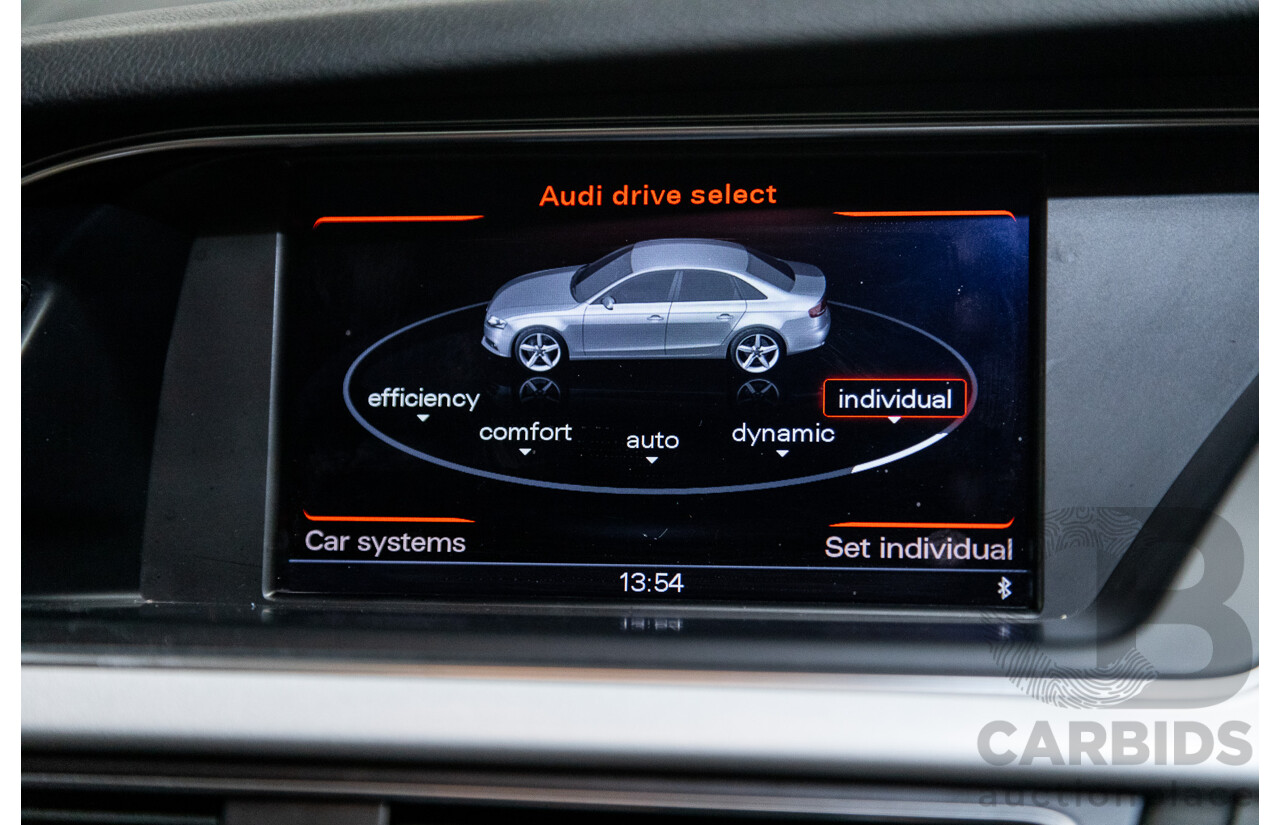 12/2015 Audi A4 2.0 TFSI S-Line Quattro (AWD) B8 (8K) 4d Sedan Ibis White 2.0L Turbo