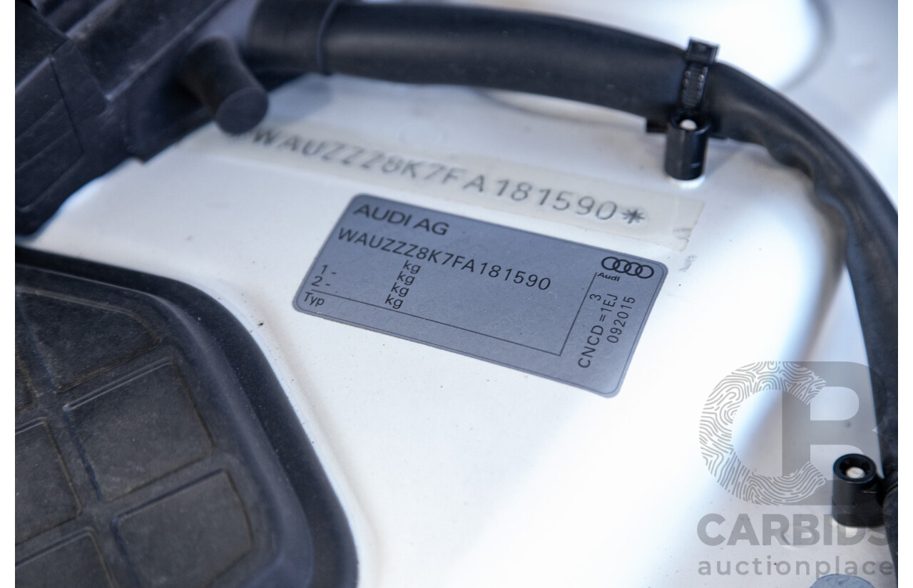 12/2015 Audi A4 2.0 TFSI S-Line Quattro (AWD) B8 (8K) 4d Sedan Ibis White 2.0L Turbo