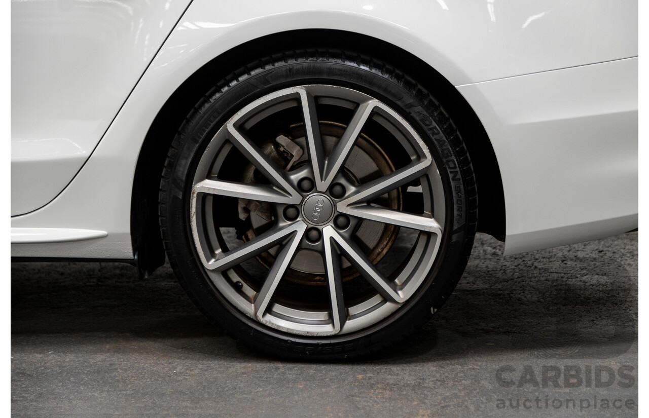 12/2015 Audi A4 2.0 TFSI S-Line Quattro (AWD) B8 (8K) 4d Sedan Ibis White 2.0L Turbo