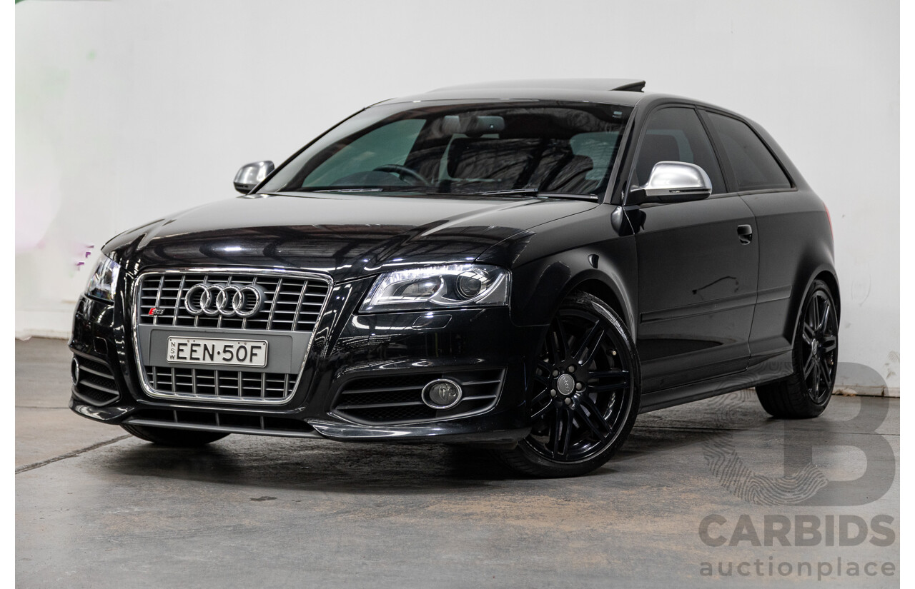 11/2009 Audi S3 Quattro (AWD) 8P 3d Hatchback Phantom Black Turbo 2.0L