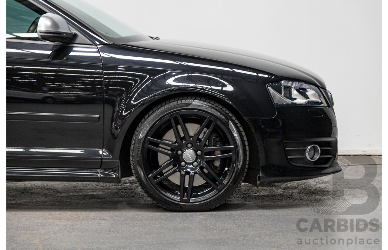 11/2009 Audi S3 Quattro (AWD) 8P 3d Hatchback Phantom Black Turbo 2.0L