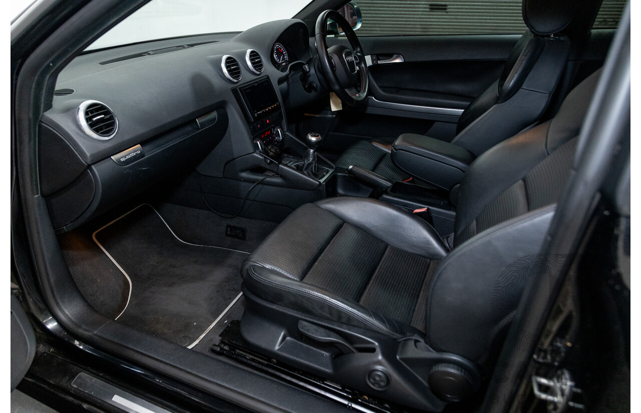 11/2009 Audi S3 Quattro (AWD) 8P 3d Hatchback Phantom Black Turbo 2.0L