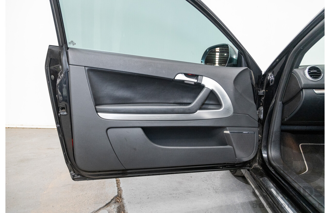 11/2009 Audi S3 Quattro (AWD) 8P 3d Hatchback Phantom Black Turbo 2.0L