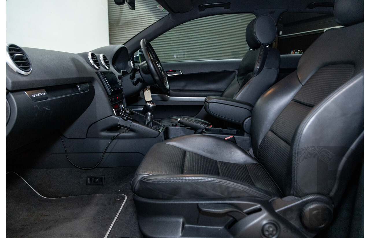 11/2009 Audi S3 Quattro (AWD) 8P 3d Hatchback Phantom Black Turbo 2.0L