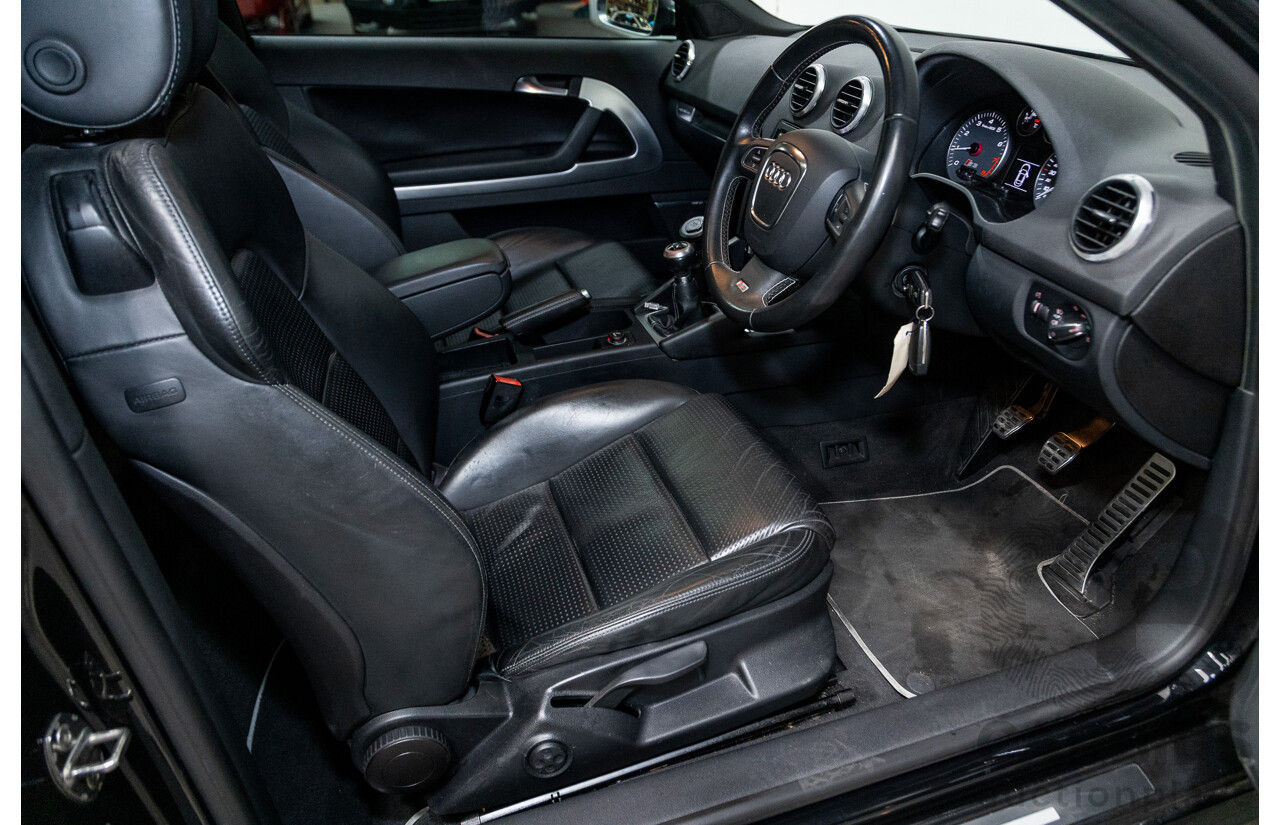 11/2009 Audi S3 Quattro (AWD) 8P 3d Hatchback Phantom Black Turbo 2.0L