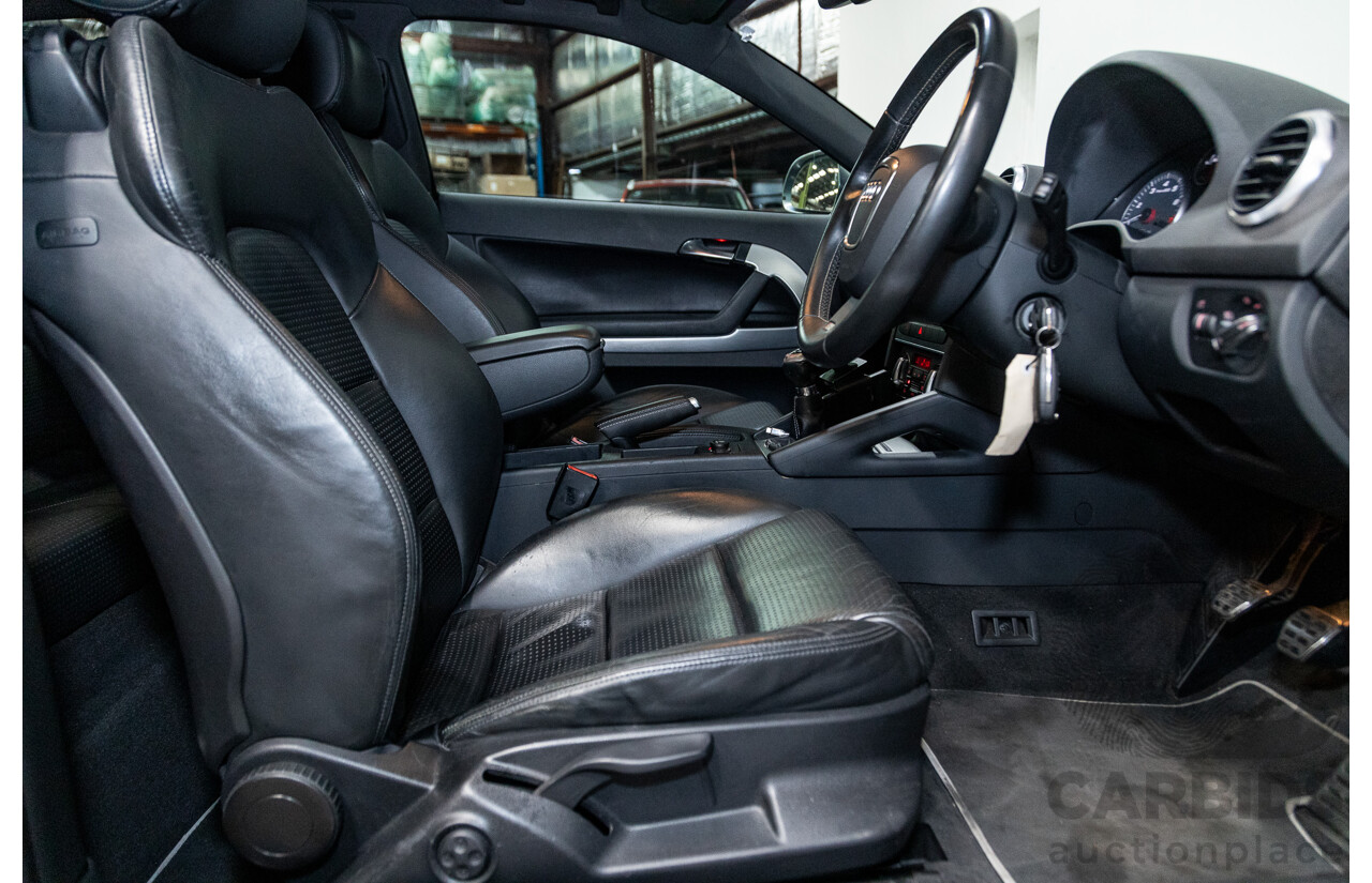 11/2009 Audi S3 Quattro (AWD) 8P 3d Hatchback Phantom Black Turbo 2.0L