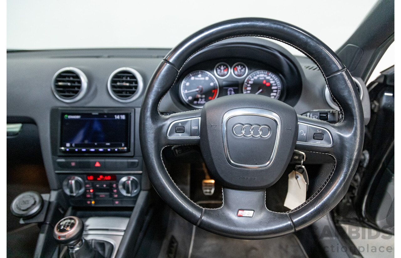 11/2009 Audi S3 Quattro (AWD) 8P 3d Hatchback Phantom Black Turbo 2.0L