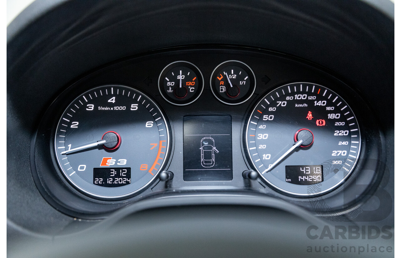 11/2009 Audi S3 Quattro (AWD) 8P 3d Hatchback Phantom Black Turbo 2.0L