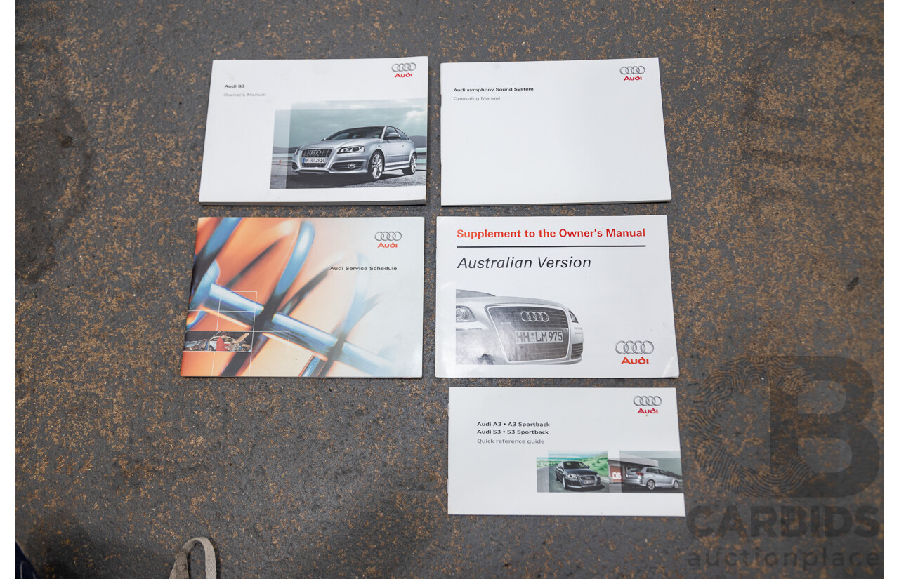 11/2009 Audi S3 Quattro (AWD) 8P 3d Hatchback Phantom Black Turbo 2.0L