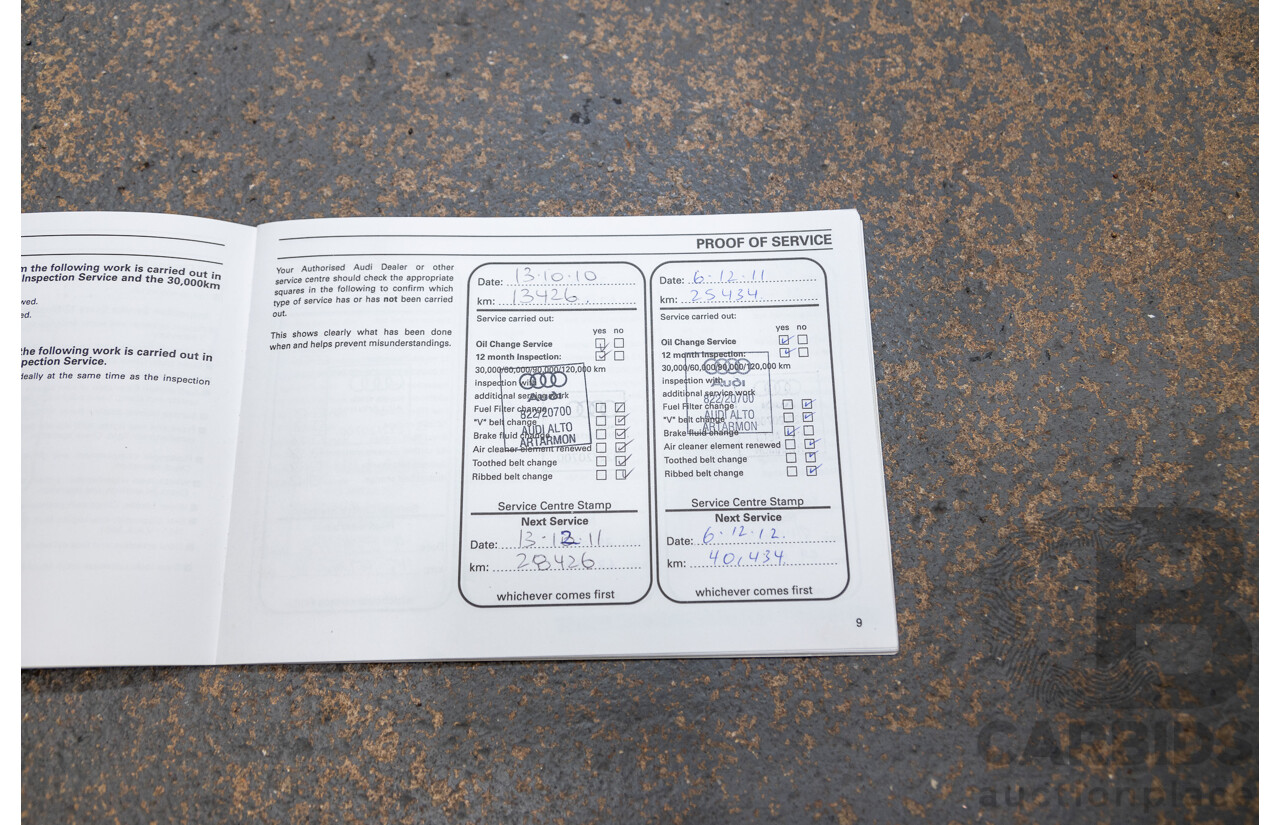 11/2009 Audi S3 Quattro (AWD) 8P 3d Hatchback Phantom Black Turbo 2.0L