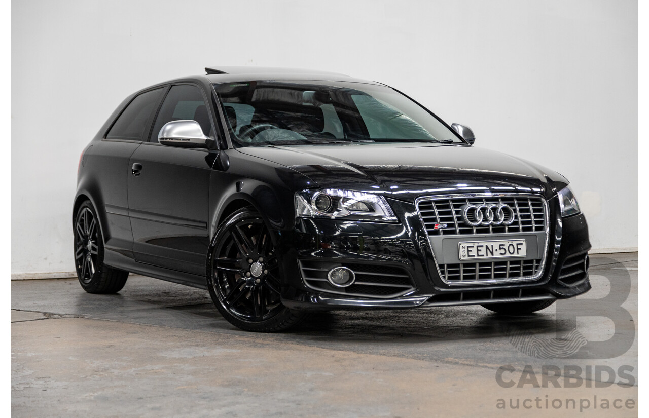 11/2009 Audi S3 Quattro (AWD) 8P 3d Hatchback Phantom Black Turbo 2.0L