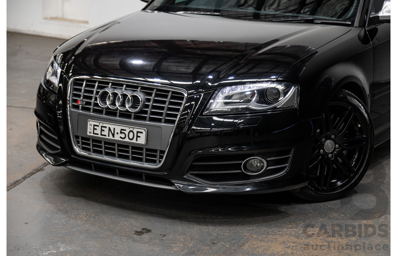 11/2009 Audi S3 Quattro (AWD) 8P 3d Hatchback Phantom Black Turbo 2.0L