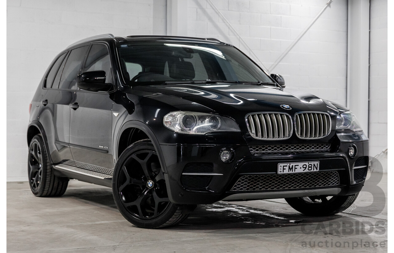 9/2011 BMW X5 Xdrive 40d Sport E70 MY10 4d Wagon Black Sapphire Metallic Twin Turbo Diesel 3.0L