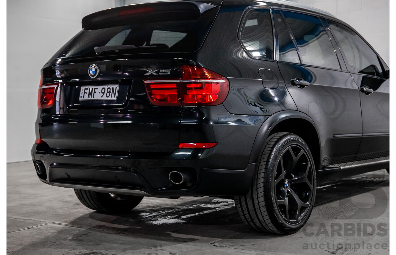 9/2011 BMW X5 Xdrive 40d Sport E70 MY10 4d Wagon Black Sapphire Metallic Twin Turbo Diesel 3.0L