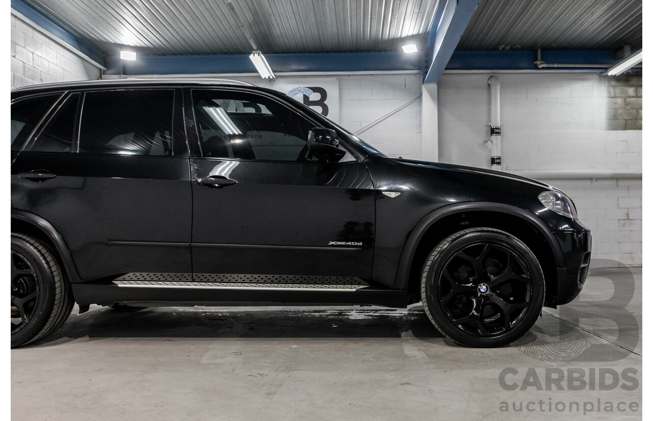 9/2011 BMW X5 Xdrive 40d Sport E70 MY10 4d Wagon Black Sapphire Metallic Twin Turbo Diesel 3.0L