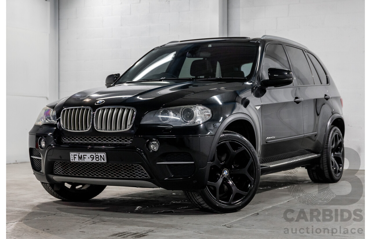 9/2011 BMW X5 Xdrive 40d Sport E70 MY10 4d Wagon Black Sapphire Metallic Twin Turbo Diesel 3.0L