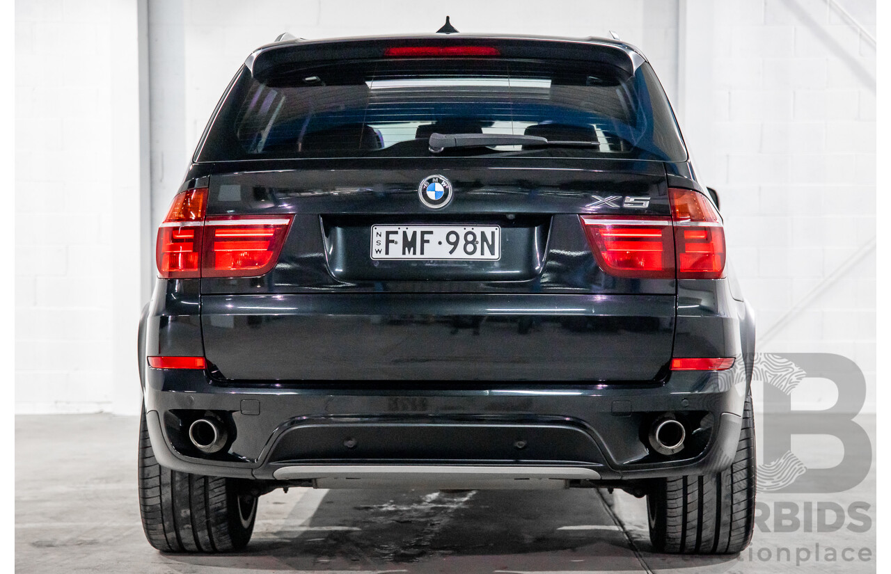 9/2011 BMW X5 Xdrive 40d Sport E70 MY10 4d Wagon Black Sapphire Metallic Twin Turbo Diesel 3.0L