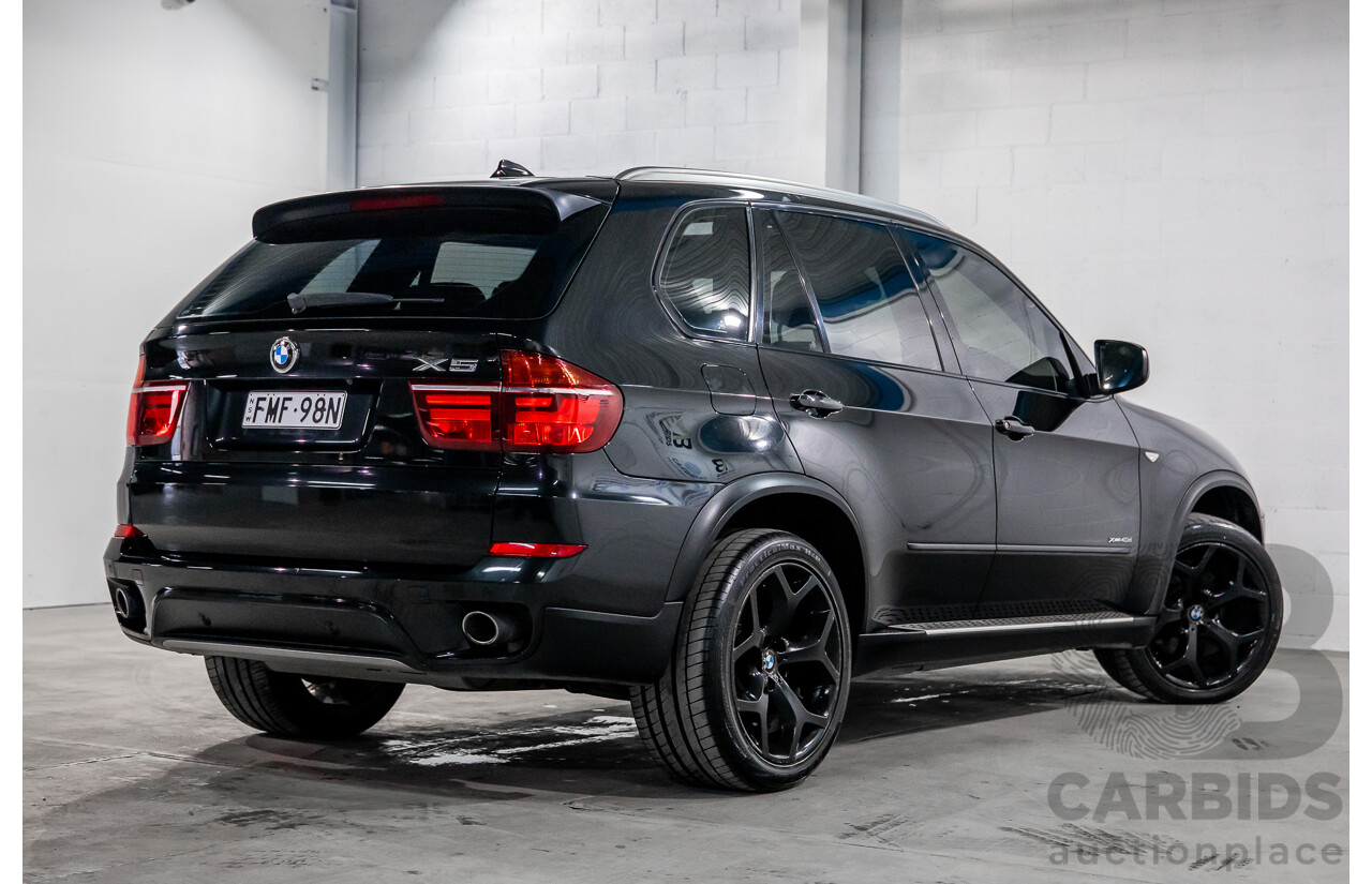 9/2011 BMW X5 Xdrive 40d Sport E70 MY10 4d Wagon Black Sapphire Metallic Twin Turbo Diesel 3.0L