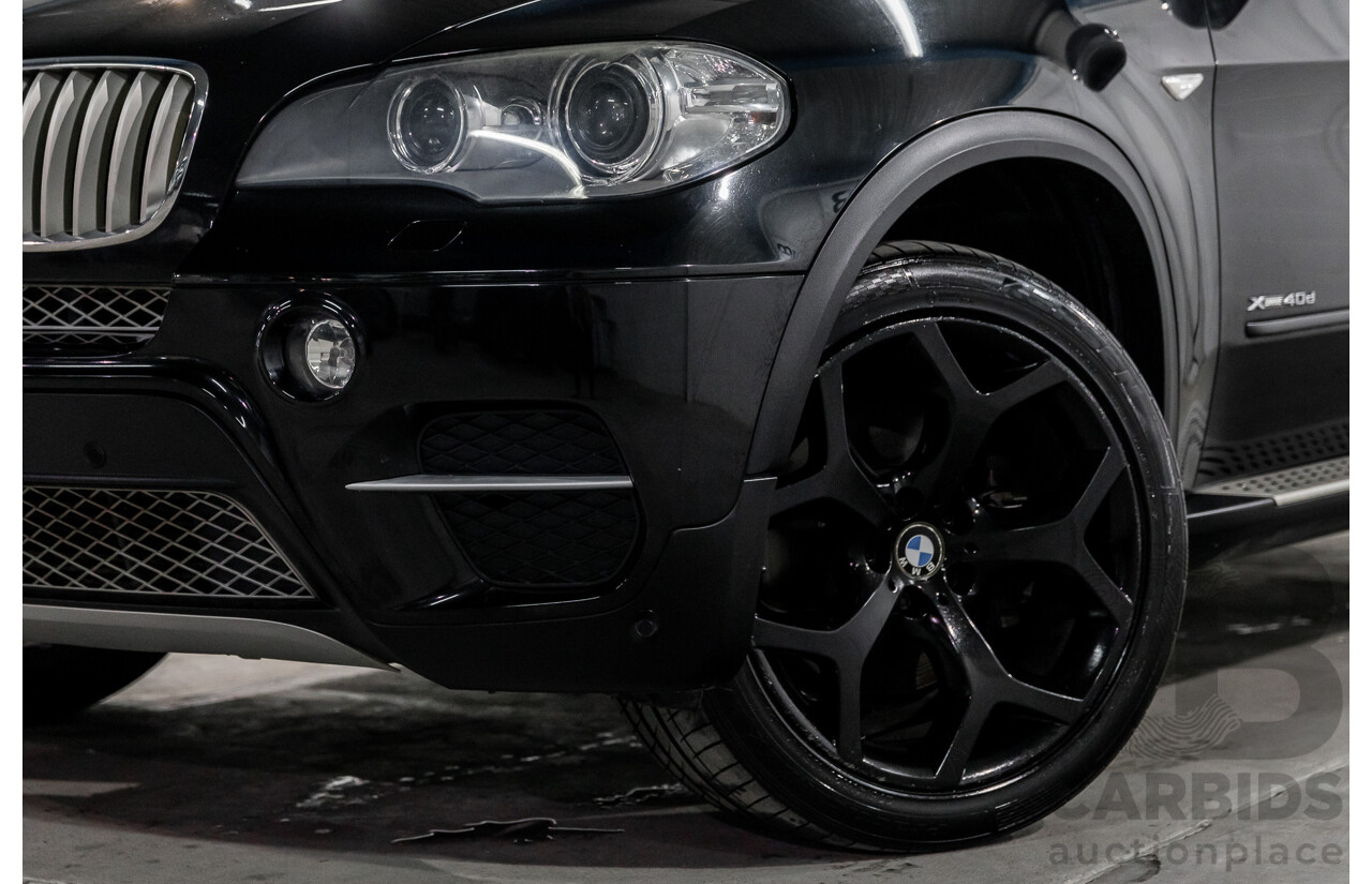 9/2011 BMW X5 Xdrive 40d Sport E70 MY10 4d Wagon Black Sapphire Metallic Twin Turbo Diesel 3.0L