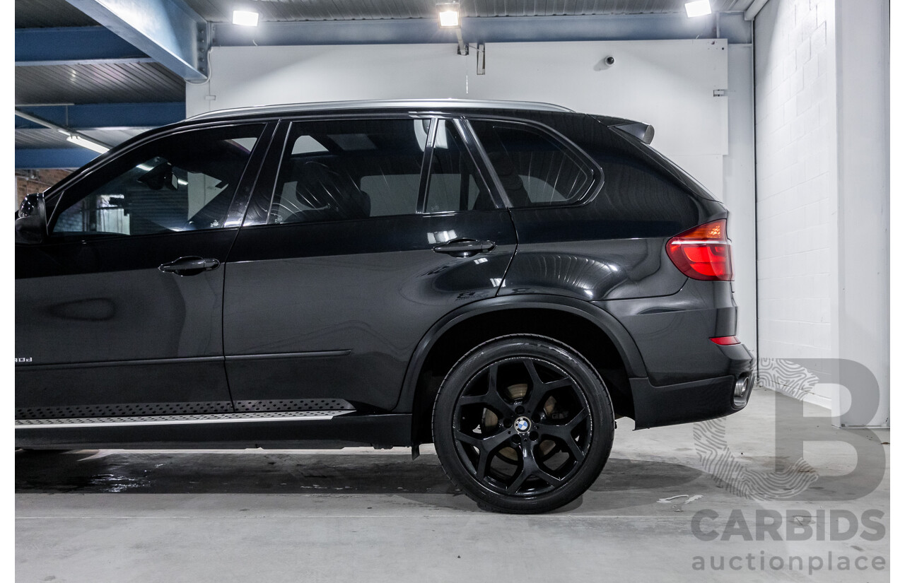 9/2011 BMW X5 Xdrive 40d Sport E70 MY10 4d Wagon Black Sapphire Metallic Twin Turbo Diesel 3.0L
