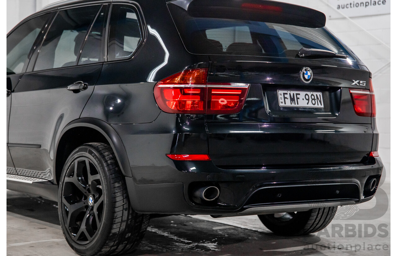 9/2011 BMW X5 Xdrive 40d Sport E70 MY10 4d Wagon Black Sapphire Metallic Twin Turbo Diesel 3.0L