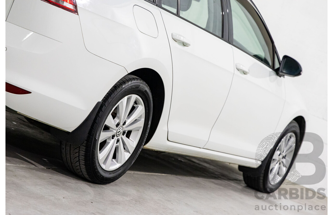 7/2014 Volkswagen Golf 90 TSI Comfortline AU MY14 4d Wagon Pure White Turbo 1.4L