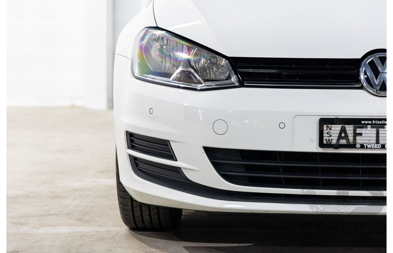 7/2014 Volkswagen Golf 90 TSI Comfortline AU MY14 4d Wagon Pure White Turbo 1.4L